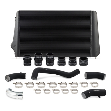 Picture of Mishimoto 17-19 GM L5P Duramax Intercooler Kit - Black w/ WBK Pipes