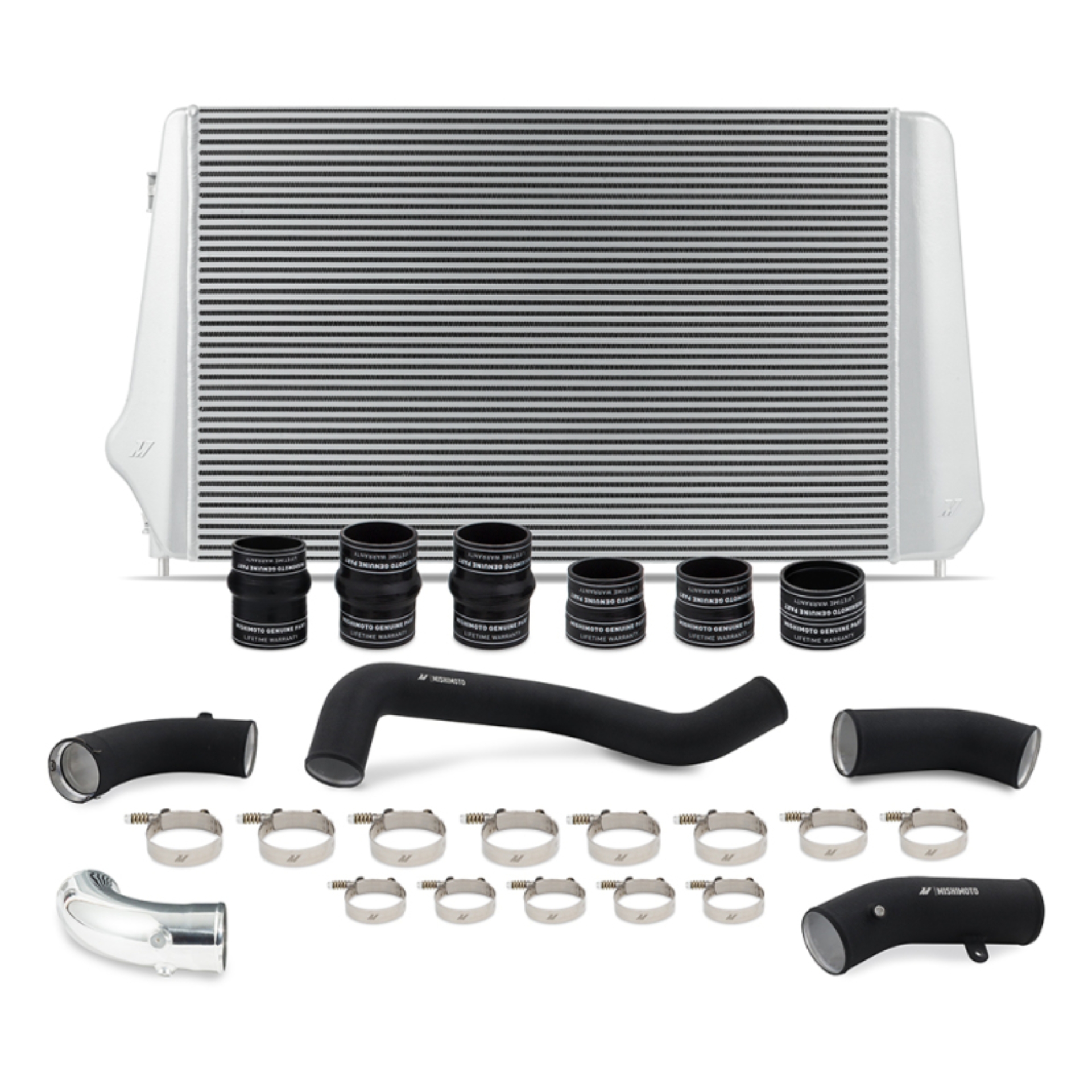 Picture of Mishimoto 17-19 GM L5P Duramax Intercooler Kit - Silver w/ WBK Pipes