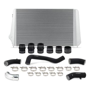 Picture of Mishimoto 17-19 GM L5P Duramax Intercooler Kit - Silver w/ WBK Pipes