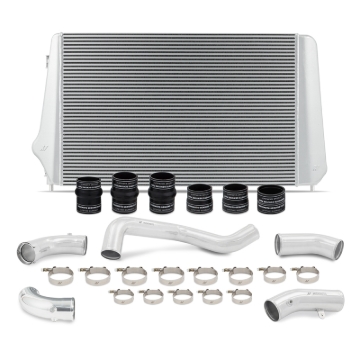 Picture of Mishimoto 17-19 GM L5P Duramax Intercooler Kit - Silver w/ Polished Pipes