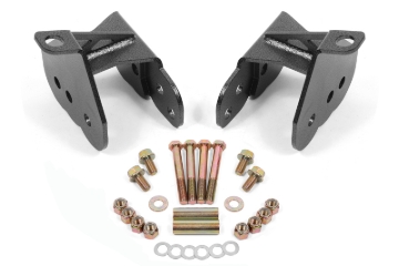 Picture of BMR 64-72 Chevy Chevelle Rear Control Arm Relocation Brackets - Black Hammertone