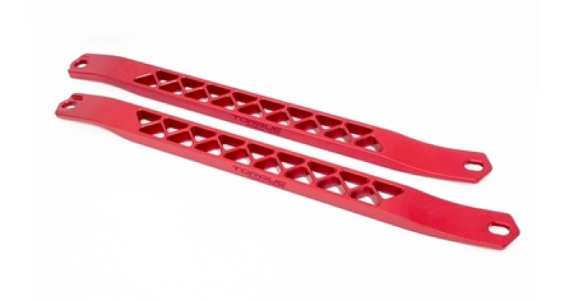 Picture of Torque Solution Billet Strut Cross Braces (Red) Toyota GR Supra MKV A90 / A91