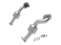 Picture of aFe Twisted Steel Down Pipe 409SS w/ Cat 16-17 Toyota Tacoma V6-3.5L