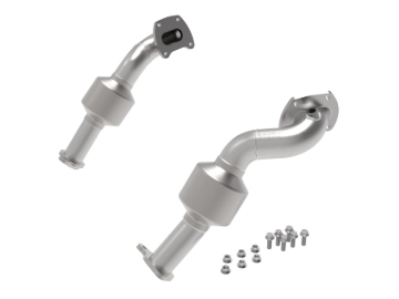 Picture of aFe Twisted Steel Down Pipe 409SS w/ Cat 16-17 Toyota Tacoma V6-3.5L