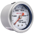 Picture of Autometer AutoGage 1.5in Liquid Filled Mechanical 0-2000 PSI Fuel Pressure Gauge - White