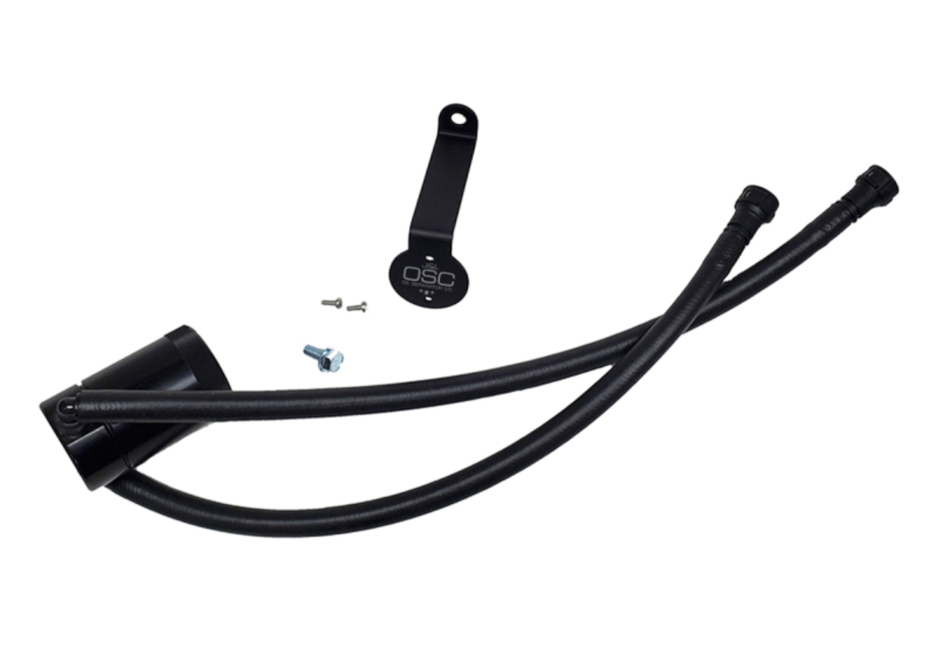 Picture of J&L 20-26 Chevy Silverado/GMC Sierra 2500/3500 6.6L Drivers Side Oil Separator 3.0 - Black Anodi