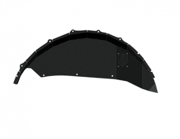 Picture of Road Armor 18-20 Jeep Wrangler JL Stealth Rear Fender Liner Body Armor - Black Steel