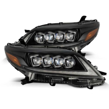 Picture of AlphaRex 2011+ Toyota Sienna NOVA LED Proj Headlights Plank Style Black w/Activ Light/Seq Signal/DRL