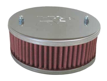 Picture of K&N Universal Custom Air Filter - Oval 1.375in Flange / 4.875in ID / 2.25in Overall Height