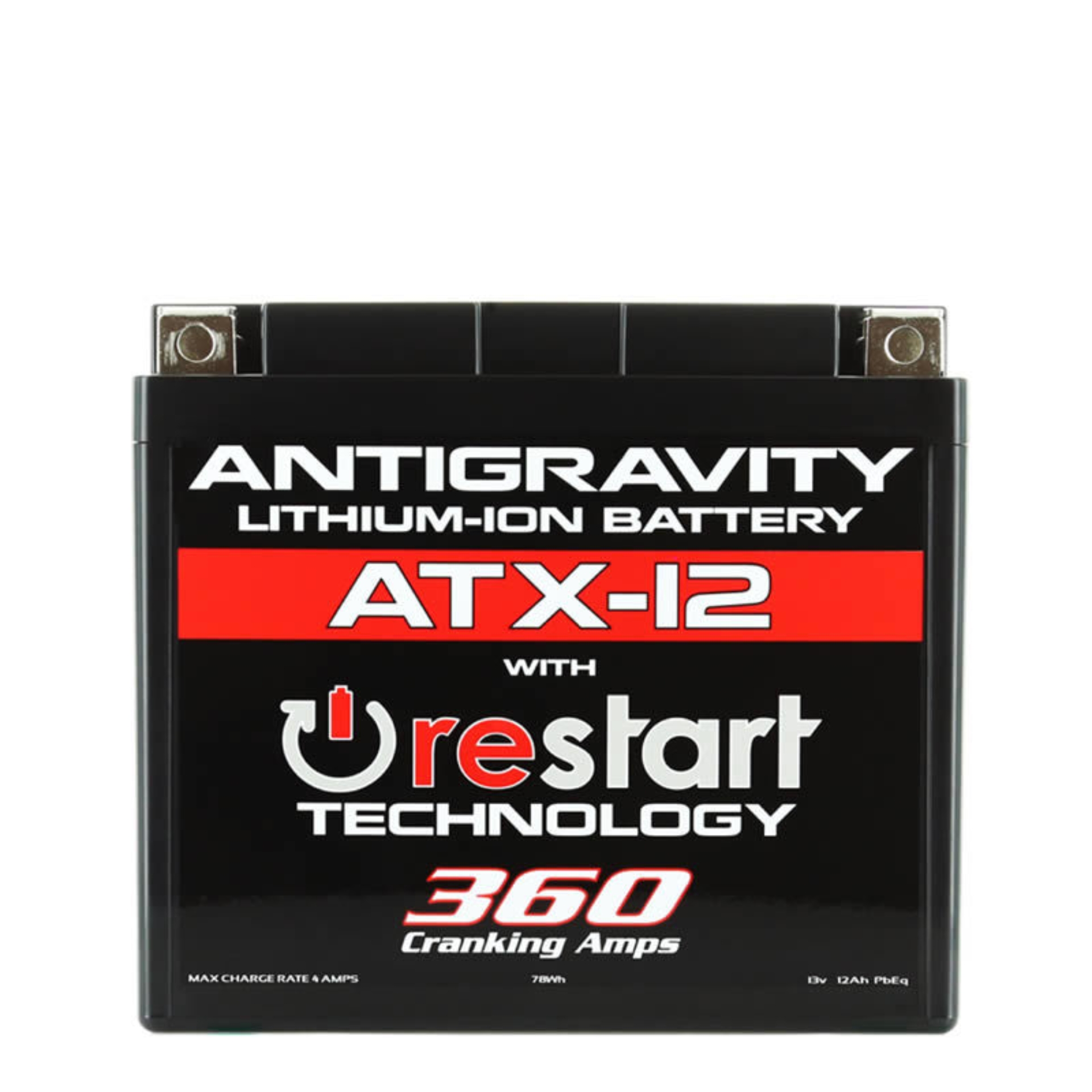 Picture of Antigravity YTX12 Lithium Battery w/Re-Start