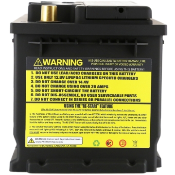 Picture of Antigravity H7/Group 94R Lithium Car Battery w/Re-Start