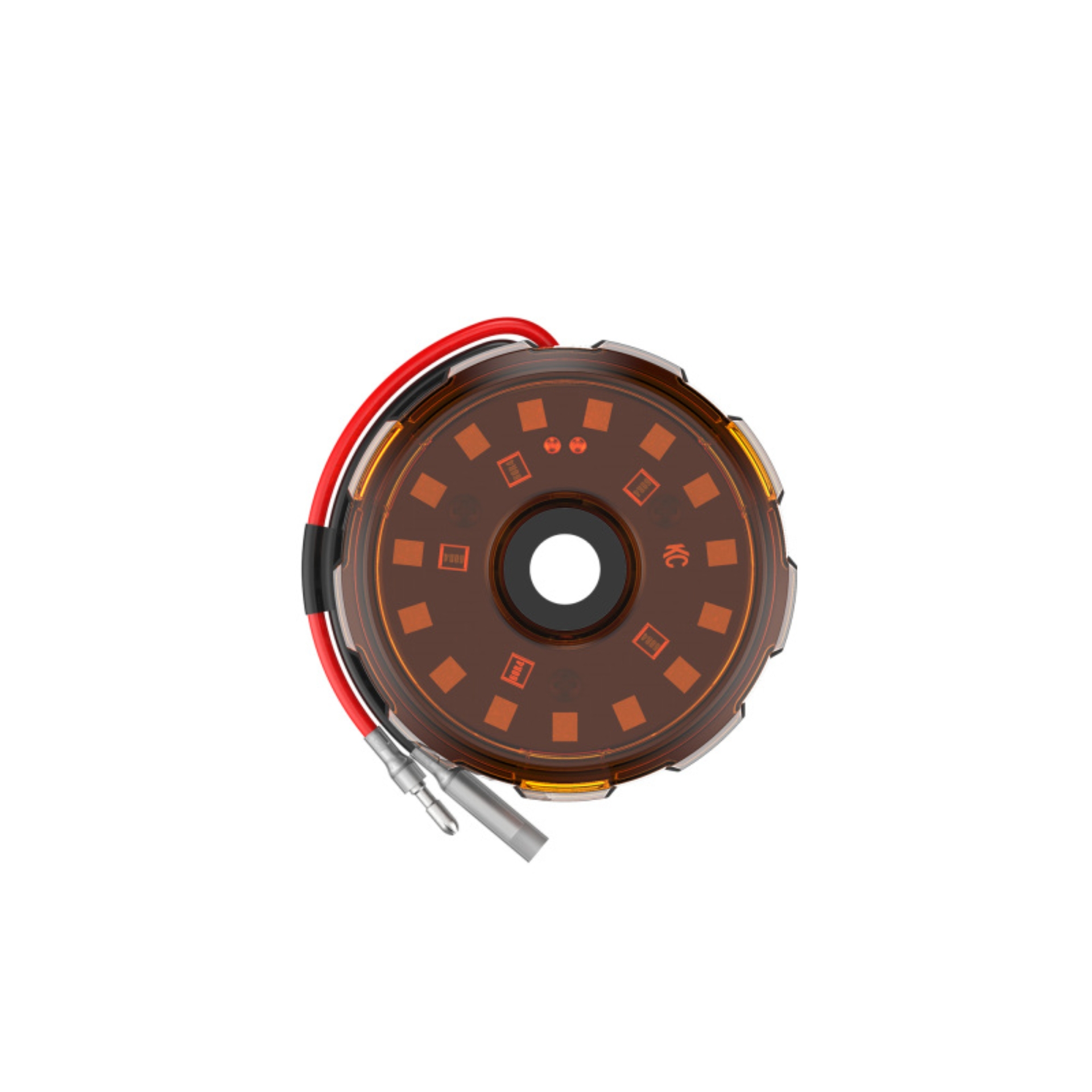 Picture of KC HiLiTES Cyclone V2 2.2in. LED Accessory Light 5w Flood Beam (Single) - Amber Lens