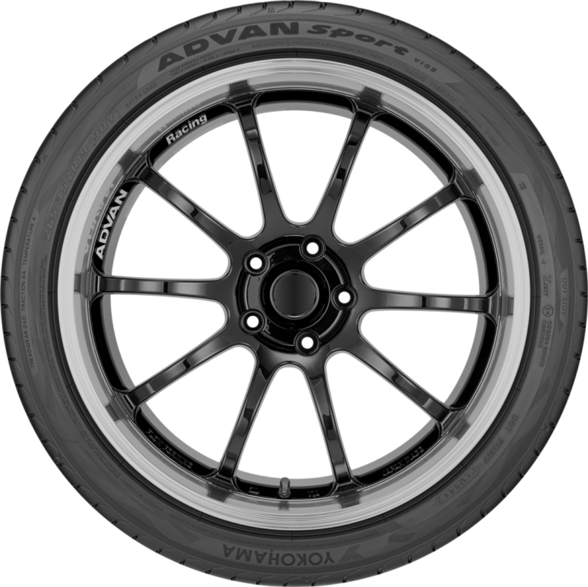 Picture of Yokohama Tire YOK Advan Sport V105 Tire Automotive/UTV Tires - 110110589