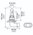 Picture of HELLA 9005 100W High Wattage Series Halogen Light Bulb