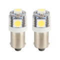 Picture of Oracle BA9S 5 LED 3 Chip Bayonet Bulbs (Pair) - White