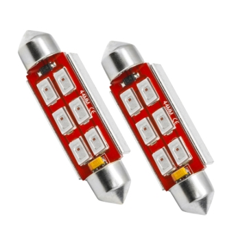 Picture of Oracle 44MM 6 LED 3-Chip Festoon Bulbs (Pair) - Green