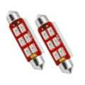 Picture of Oracle 44MM 6 LED 3-Chip Festoon Bulbs (Pair) - Red
