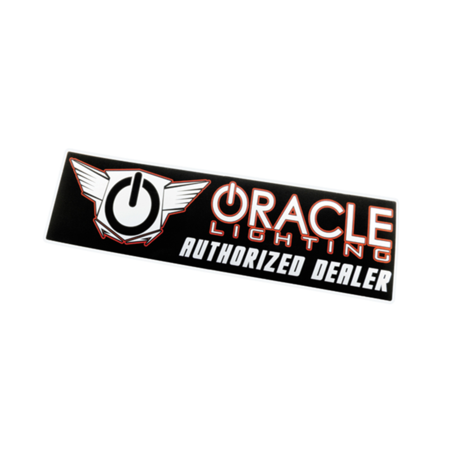 Picture of Oracle Authorized Dealer Bumper Sticker - Black/Orange