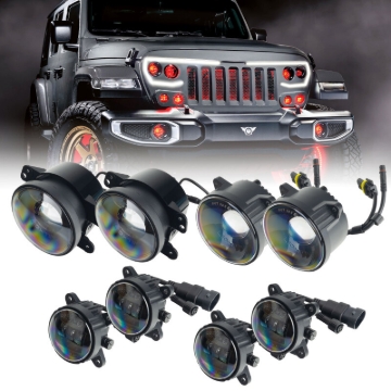 Picture of Oracle VECTOR Grille Demon Eye Projector Conversion Kit - ColorSHIFT w/o Controller