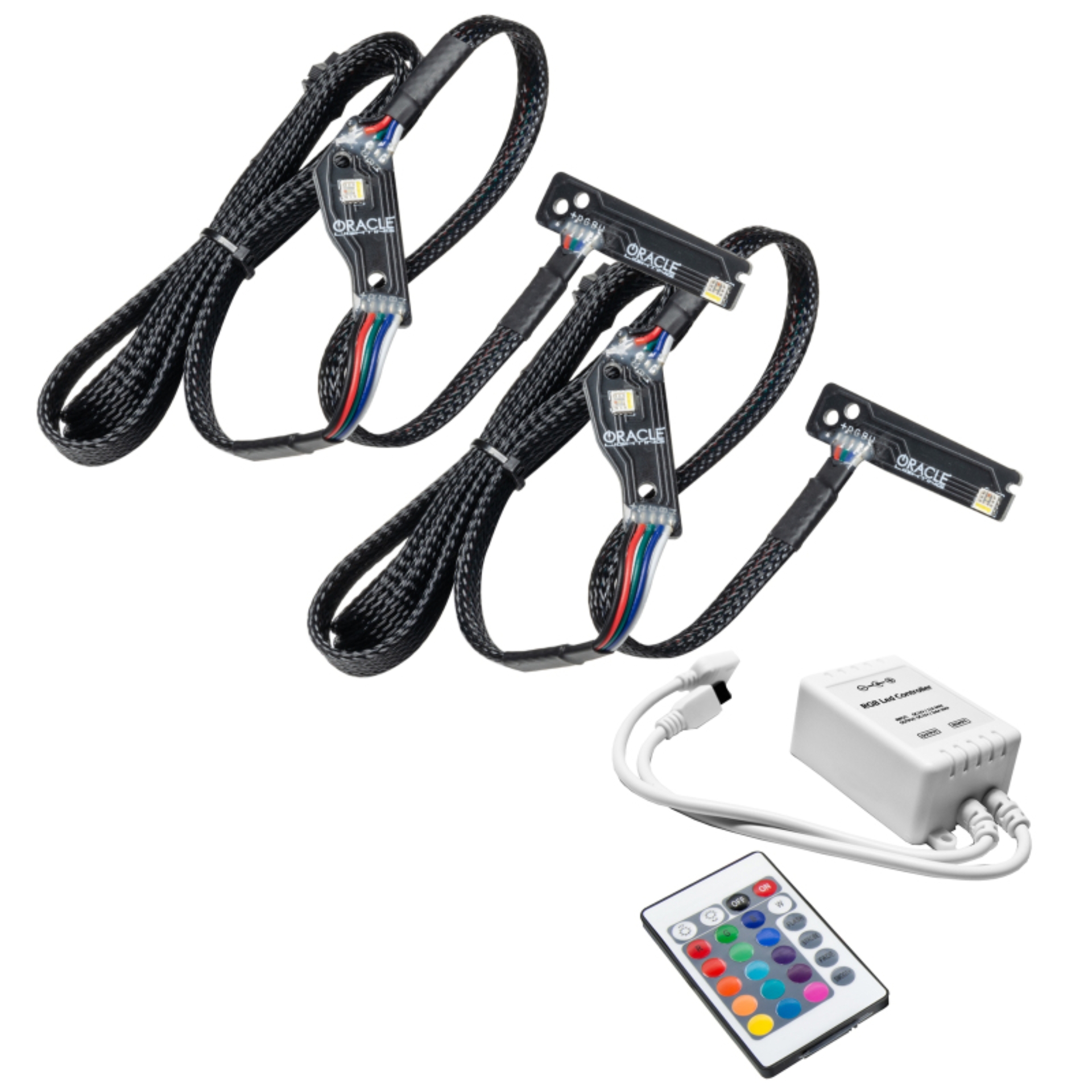 Picture of Oracle 15-21 Nissan GT-R Lightning Bolt Headlight DRL RGB+W w/ Simple Controller