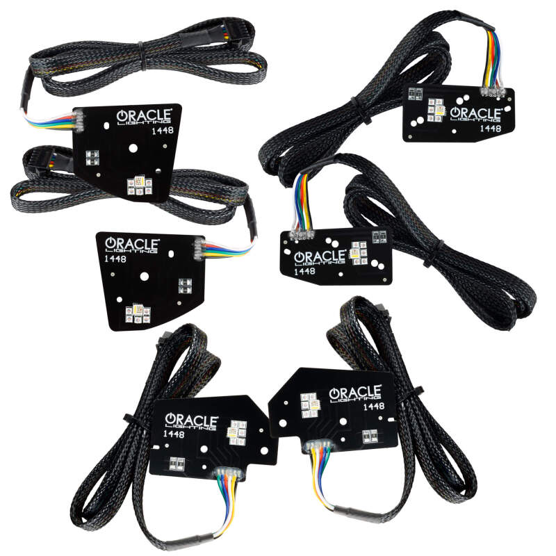 Picture of Oracle 19-21 RAM 1500 Projector LED Headlight DRL Kit - ColorSHIFT RGBW+A w/o Controller
