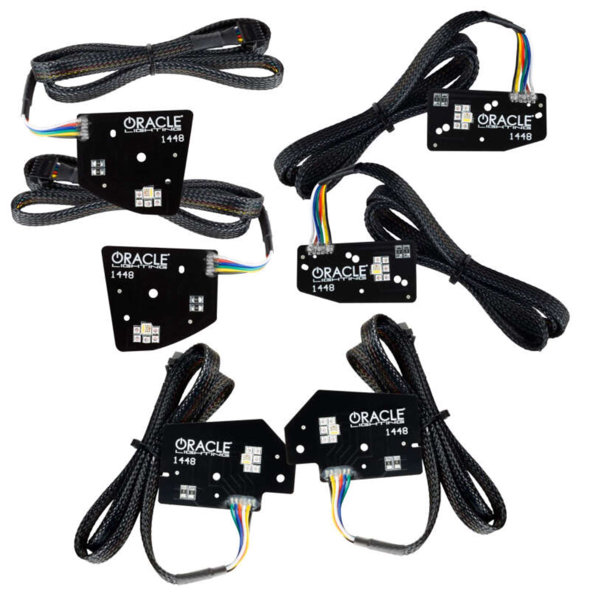 Picture of Oracle 19-21 RAM 1500 Projector LED Headlight DRL Kit - ColorSHIFT RGBW+A w/o Controller