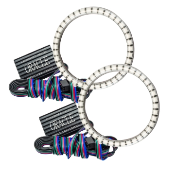 Picture of Oracle 15-21 Dodge Challenger Waterproof LED Fog Light Halo Kit - ColorSHIFT