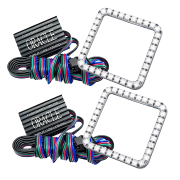 Picture of Oracle Ford F-250/350 05-07 LED Fog Halo Kit - ColorSHIFT