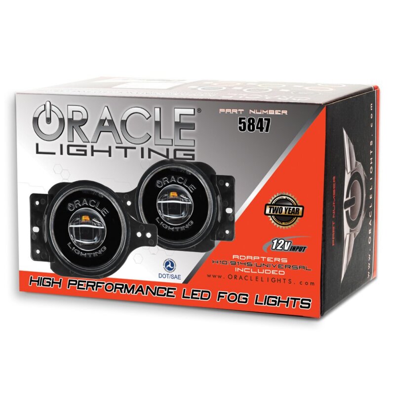 Picture of Oracle Jeep Wrangler JL/Gladiator JT Sport High Performance W LED Fog Lights - Red
