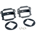 Picture of Oracle Jeep JK Fog Light to Cube Light Conversion Mount Brackets (Pair) w/ Bezel