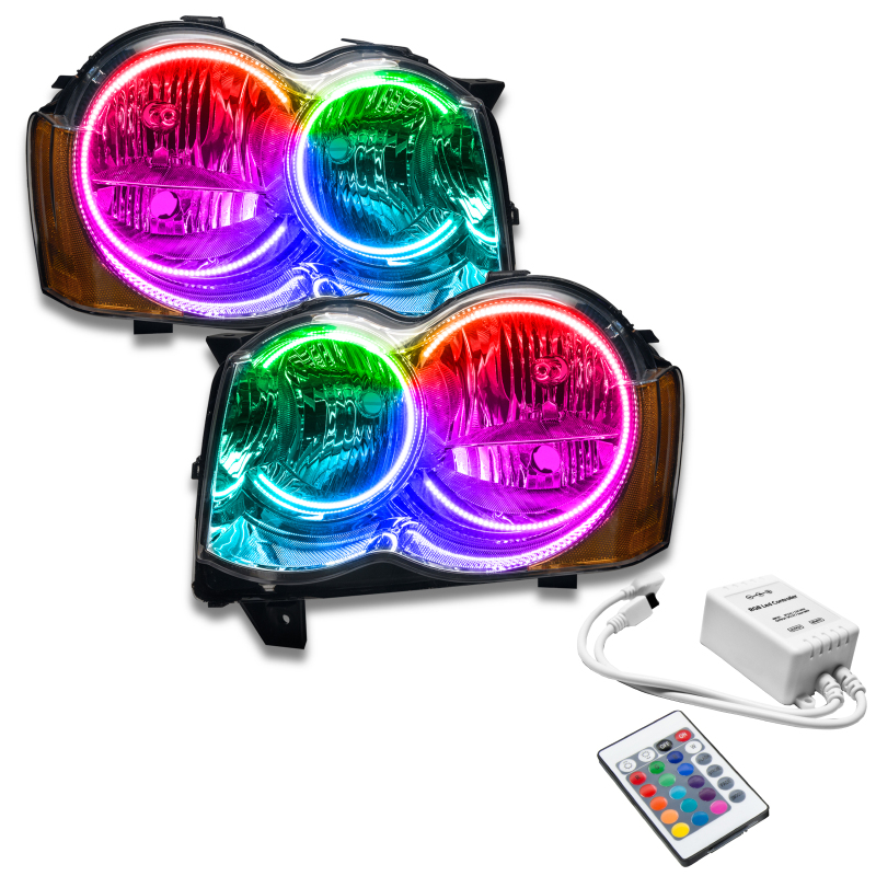 Picture of Oracle 08-10 Jeep Grand Cherokee SMD HL (Non-HID) - ColorSHIFT w/ Simple Controller