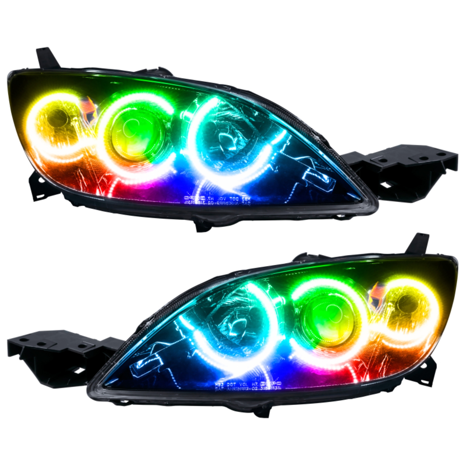 Picture of Oracle 04-09 Mazda 3 SMD HL - Hatchback - Halogen Style - ColorSHIFT w/o Controller