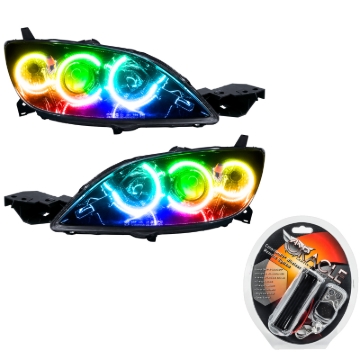 Picture of Oracle 04-09 Mazda 3 SMD HL - Hatchback - Halogen Style - ColorSHIFT