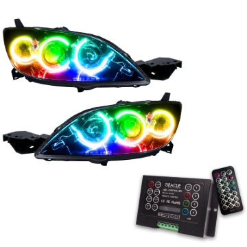 Picture of Oracle 04-09 Mazda 3 SMD HL - Hatchback - Halogen Style - ColorSHIFT w/ 2.0 Controller