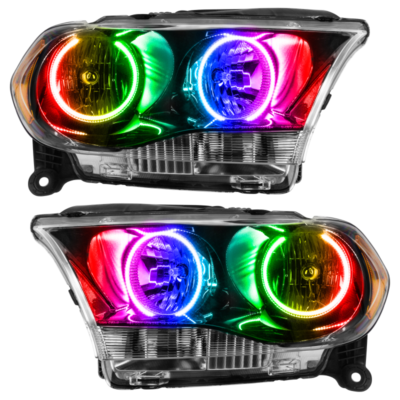 Picture of Oracle 11-13 Dodge Durango SMD HL Halogen - Black - ColorSHIFT w/o Controller