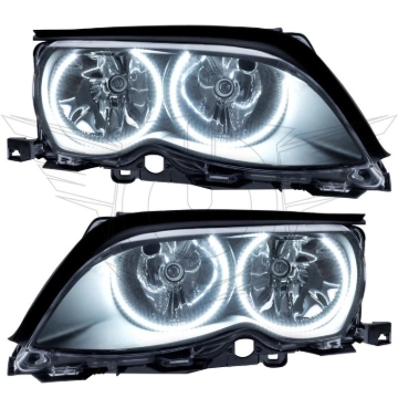 Picture of Oracle 02-05 BMW 3 Series SMD HL - Black - ColorSHIFT w/ BC1 Controller