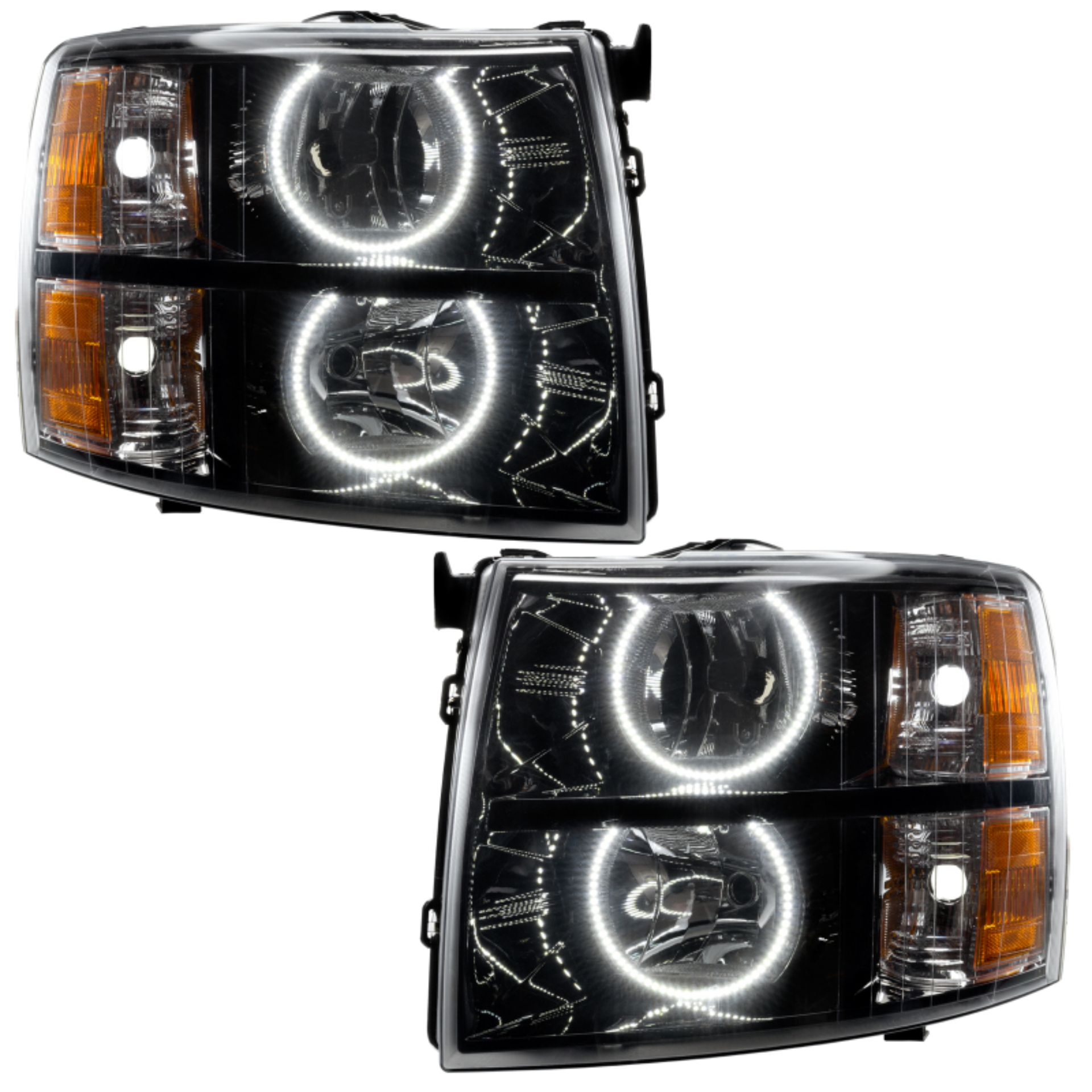 Picture of Oracle 07-13 Chevrolet Silverado SMD HL - Black - Round Style - White