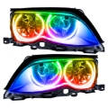 Picture of Oracle 02-05 BMW 3 Series SMD HL - Black - ColorSHIFT w/o Controller