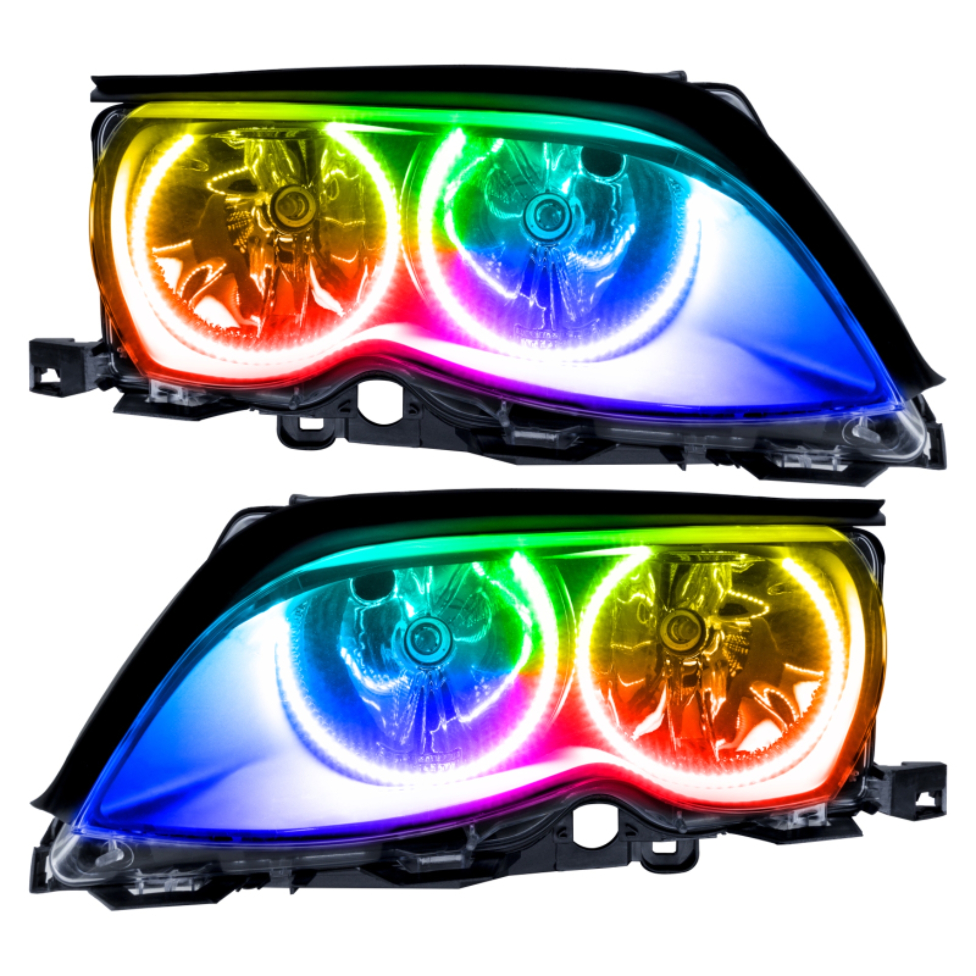 Picture of Oracle 02-05 BMW 3 Series SMD HL - Black - ColorSHIFT w/o Controller