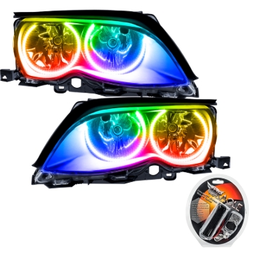 Picture of Oracle 02-05 BMW 3 Series SMD HL - Black - ColorSHIFT