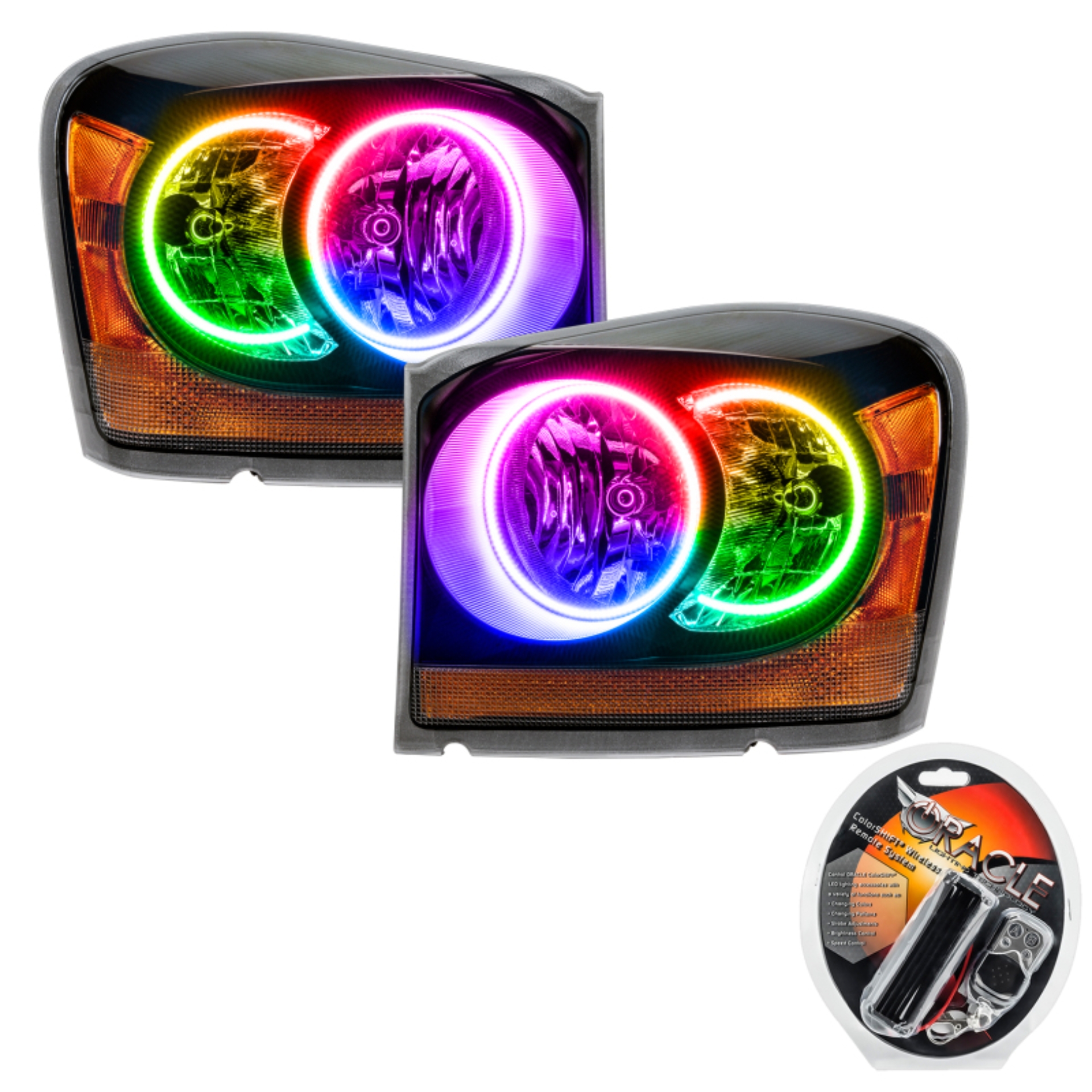 Picture of Oracle 04-06 Dodge Durango SMD HL - Black - ColorSHIFT