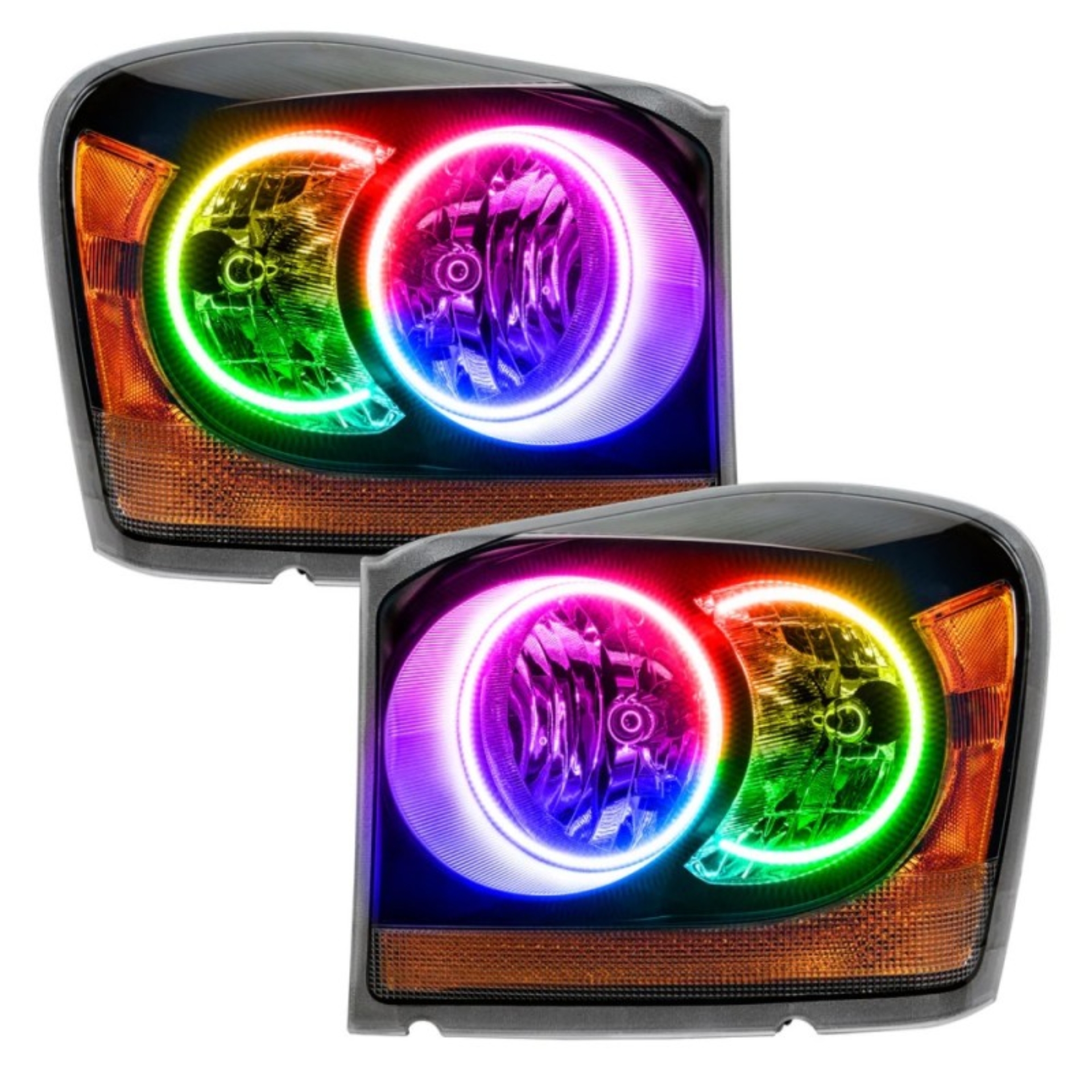 Picture of Oracle 04-06 Dodge Durango SMD HL - Black - ColorSHIFT w/ BC1 Controller
