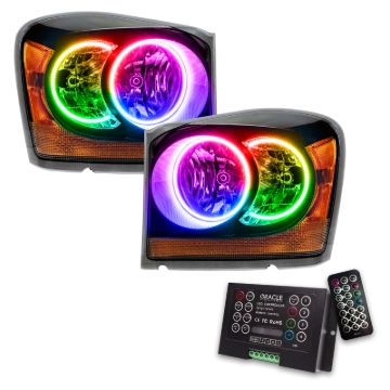 Picture of Oracle 04-06 Dodge Durango SMD HL - Black - ColorSHIFT w/ 2.0 Controller