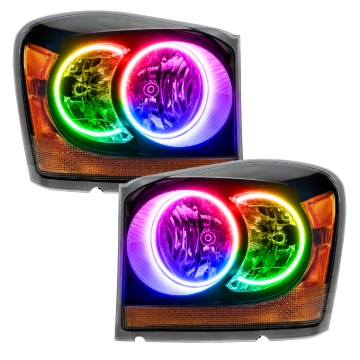 Picture of Oracle 04-06 Dodge Durango SMD HL - Black - ColorSHIFT w/o Controller