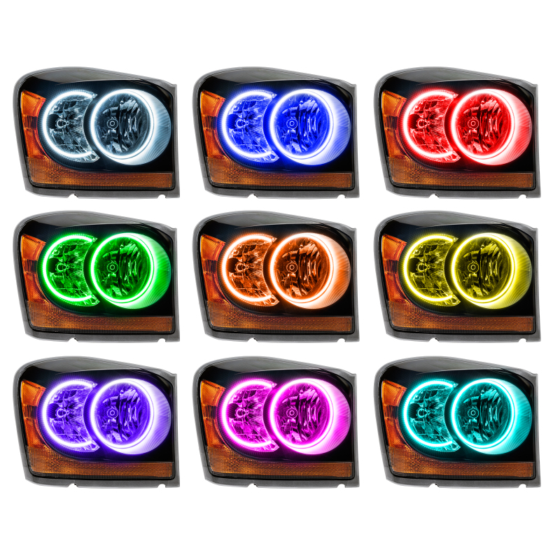 Picture of Oracle 04-06 Dodge Durango SMD HL - Black - ColorSHIFT w/ 2.0 Controller