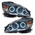 Picture of Oracle 08-11 Mercedes Benz C-Class Pre-Assembled Headlights - Chrome Housing - White