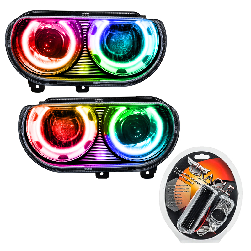 Picture of Oracle 08-14 Dodge Challenger SMD HL (HID Style) - ColorSHIFT