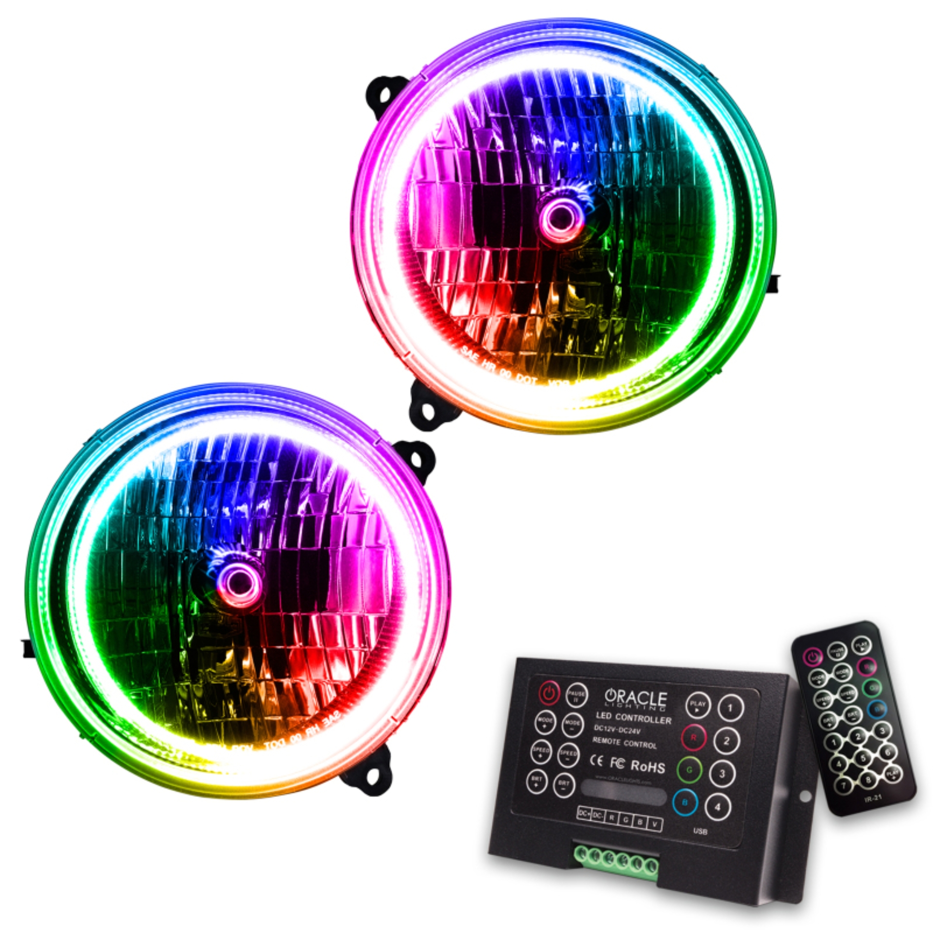 Picture of Oracle 02-04 Jeep Liberty SMD HL - ColorSHIFT w/ 2.0 Controller