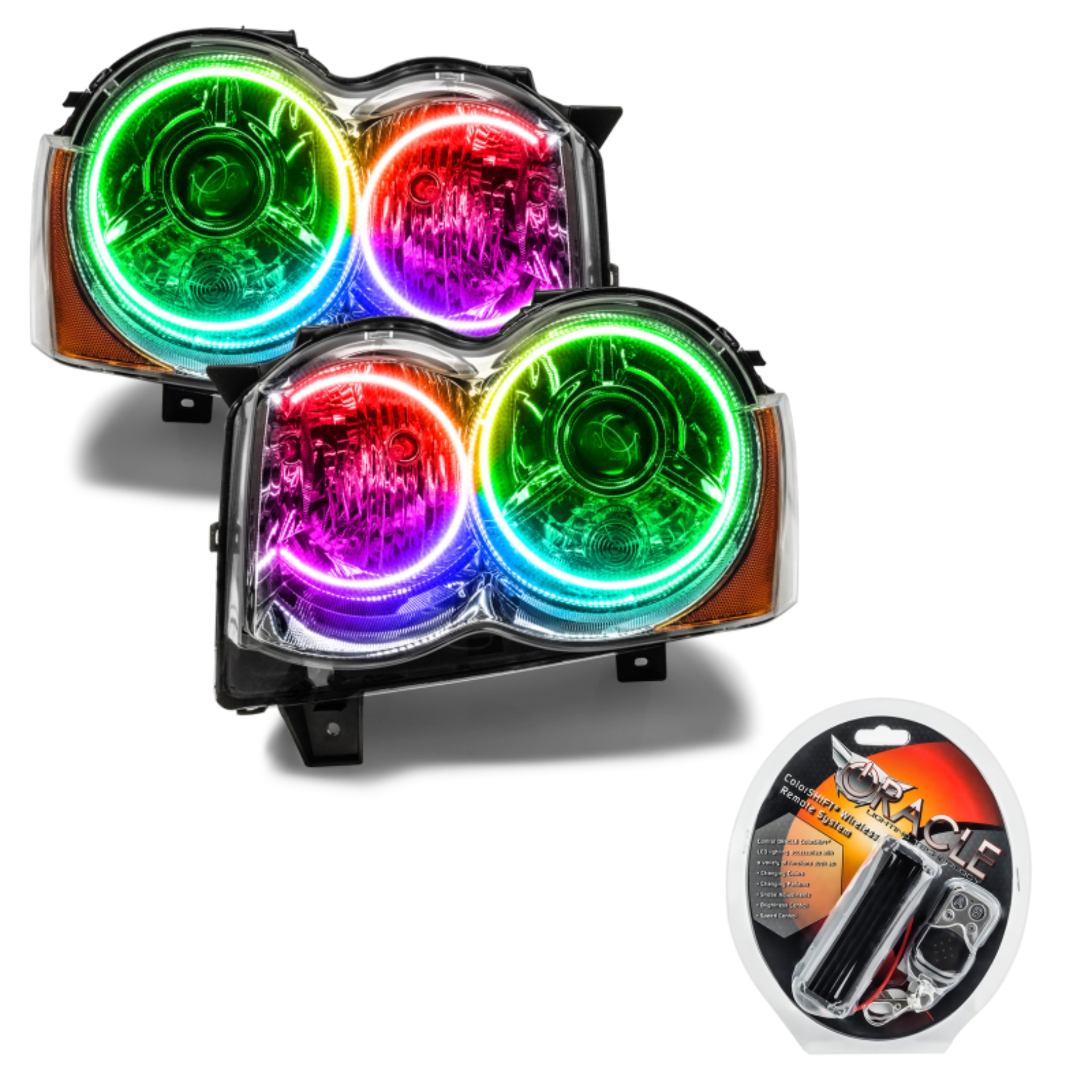 Picture of Oracle 08-10 Jeep Grand Cherokee SMD HL - HID - ColorSHIFT