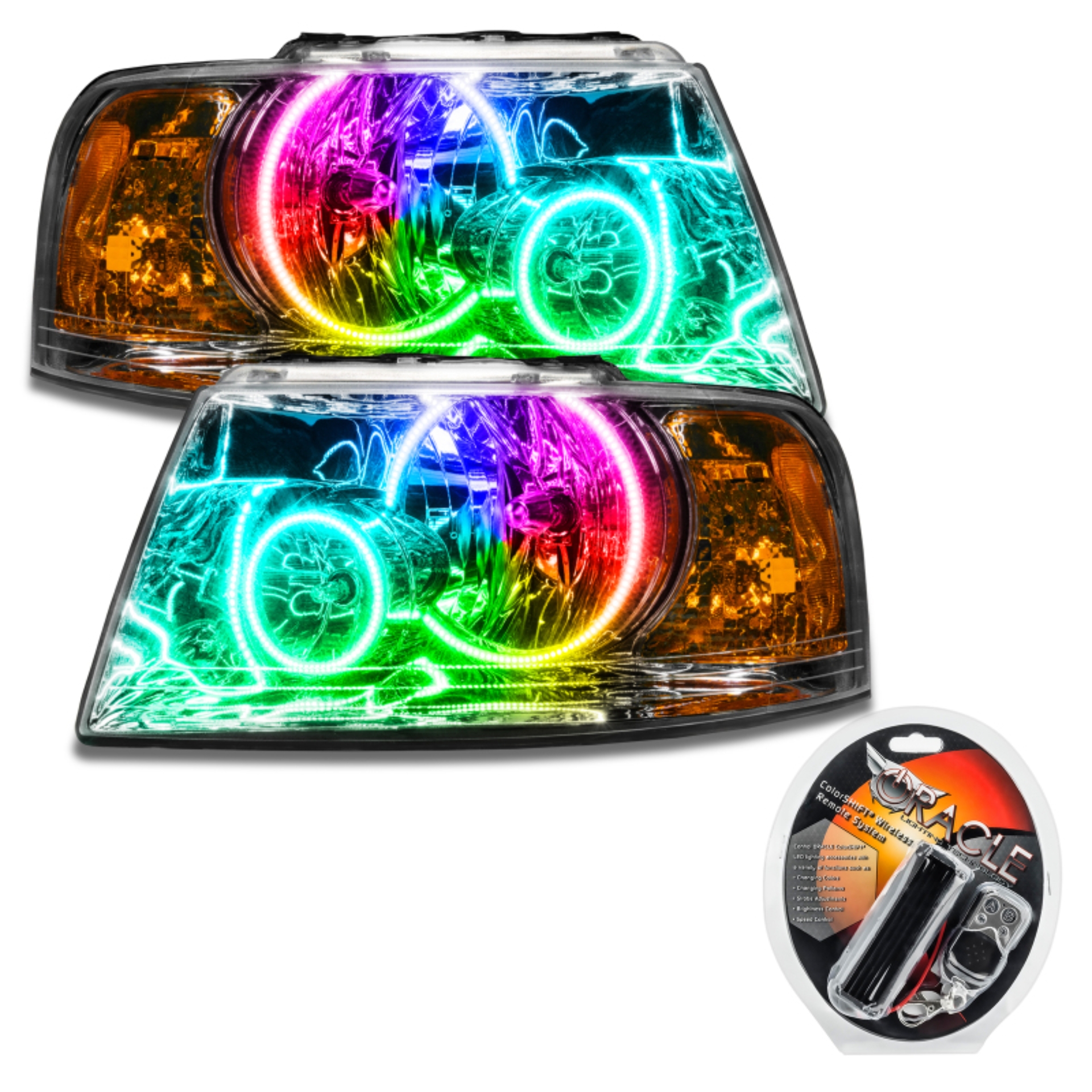 Picture of Oracle 03-06 Ford Expedition SMD HL - Chrome - ColorSHIFT